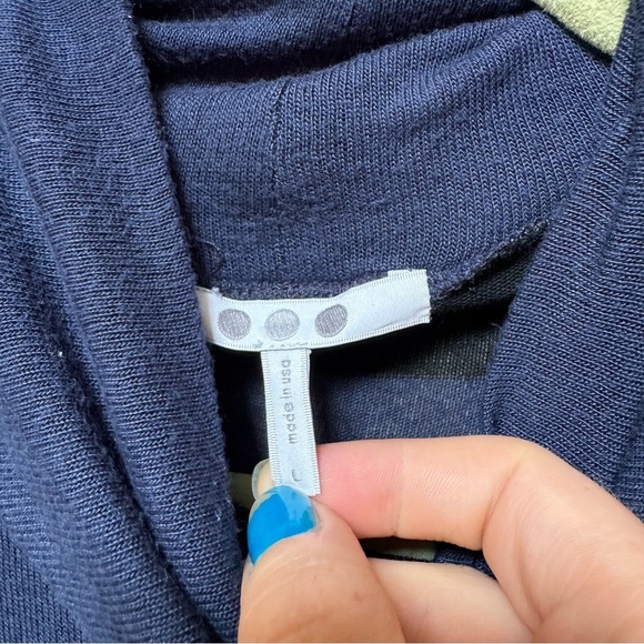 Three dots Navy and Black Turtleneck Sweater - Picture 4 of 5